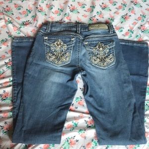 Denim couture blingy jeans size 3